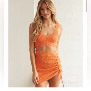 Emory Park Orange knit set 2 for $20
